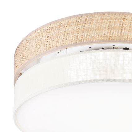 Plafonieră LED SIRJA BOHO, 36 W, 230 V, 4000 K, Ø 45 cm, bej/crem