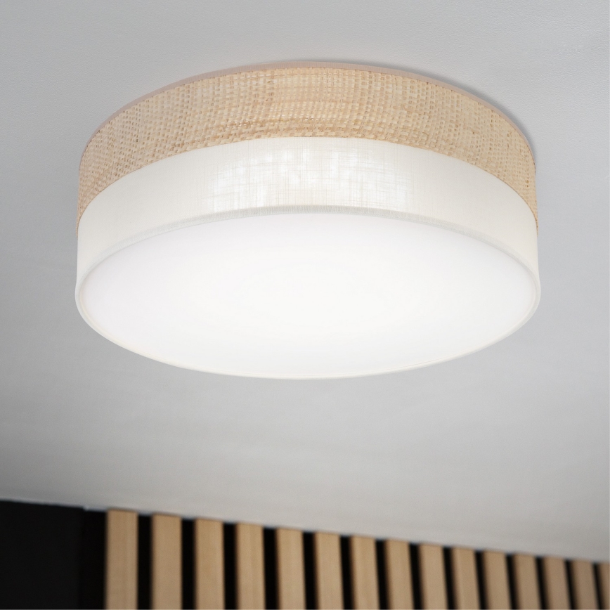 Plafonieră LED SIRJA BOHO, 36W, 230V, 4000K, Ø 45 cm, bej/crem
