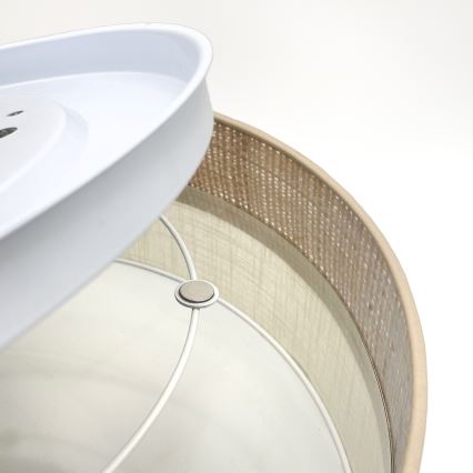 Plafonieră LED SIRJA BOHO, 36W, 230V, 4000K, Ø 45 cm, bej/crem