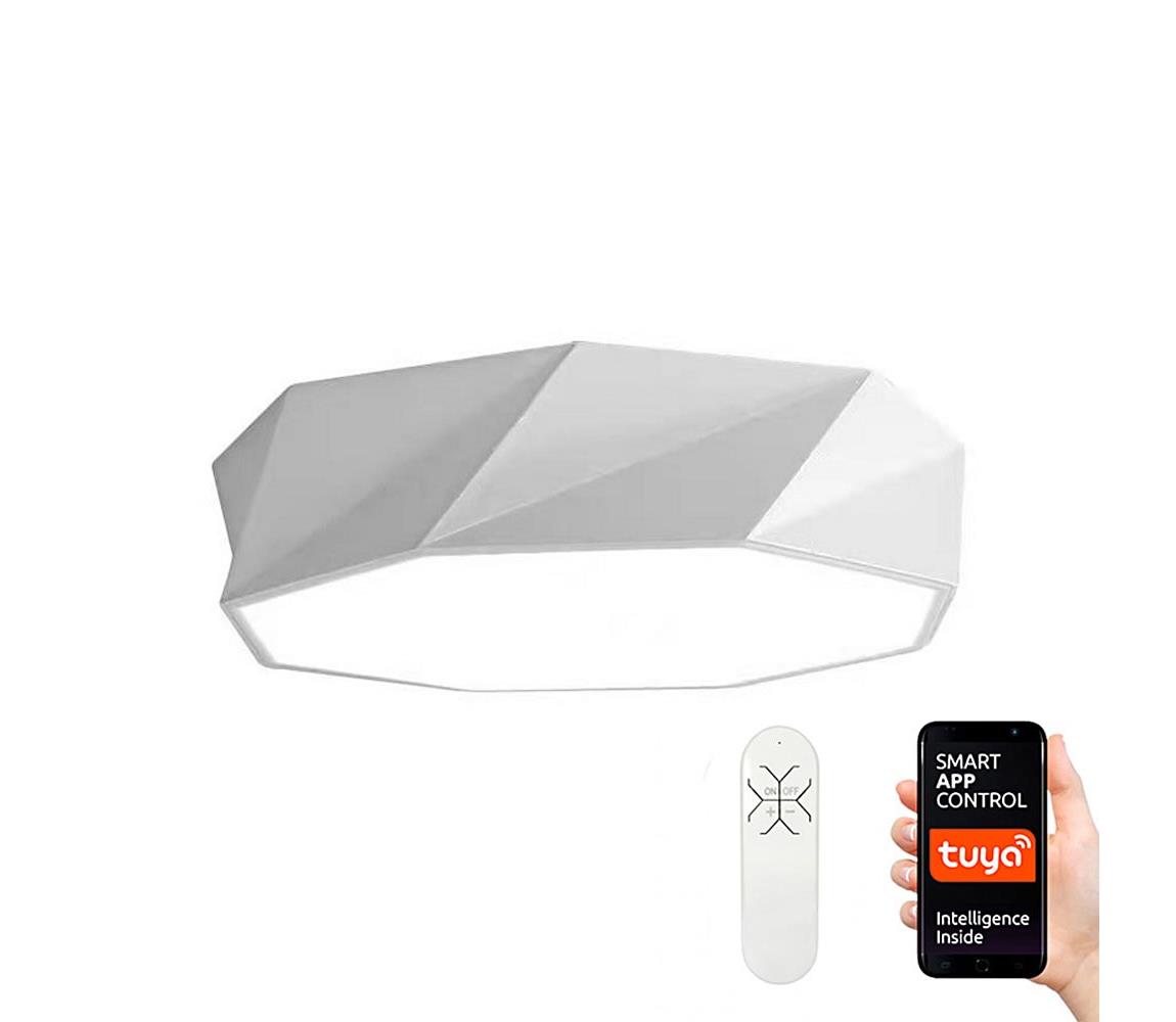 Plafonieră LED SMART DIAMANTE LED/43W/230V 60 cm  NEO 07131-W60 + telecomandă Tuya