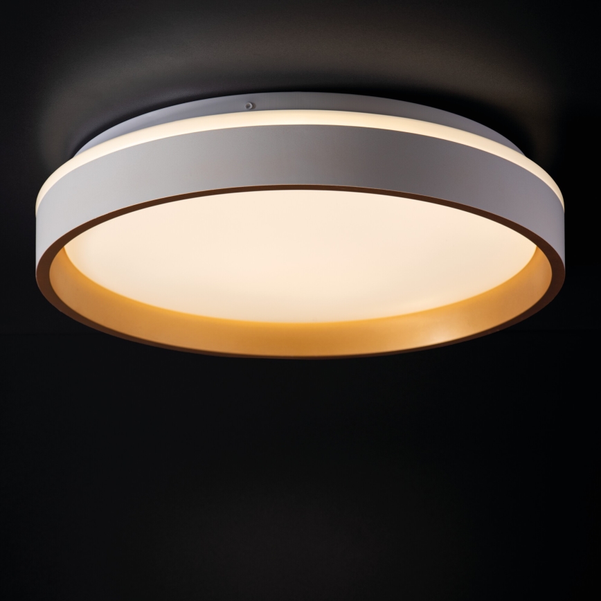 Plafonieră LED SOLN LED/17,5W/230V d. 38 cm alb/auriu