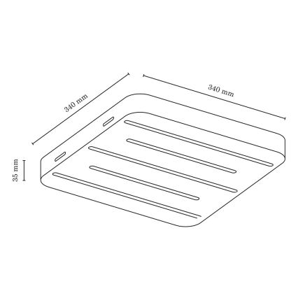 Plafonieră LED NEELE LED/19,5W/230V