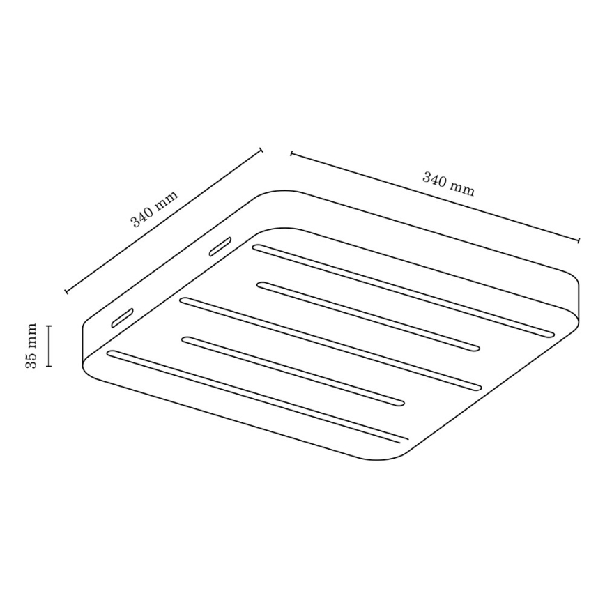 Plafonieră LED NEELE LED/19,5W/230V