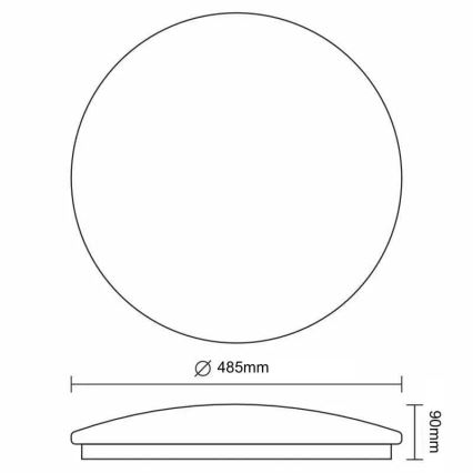 Plafonieră LED reglabilă STAR LED/48W/230V 3000-6500K + telecomandă