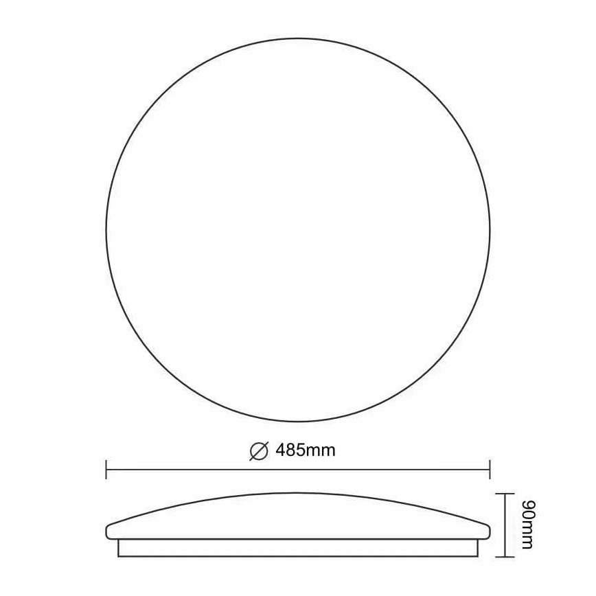 Plafonieră LED reglabilă STAR LED/48W/230V 3000-6500K + telecomandă