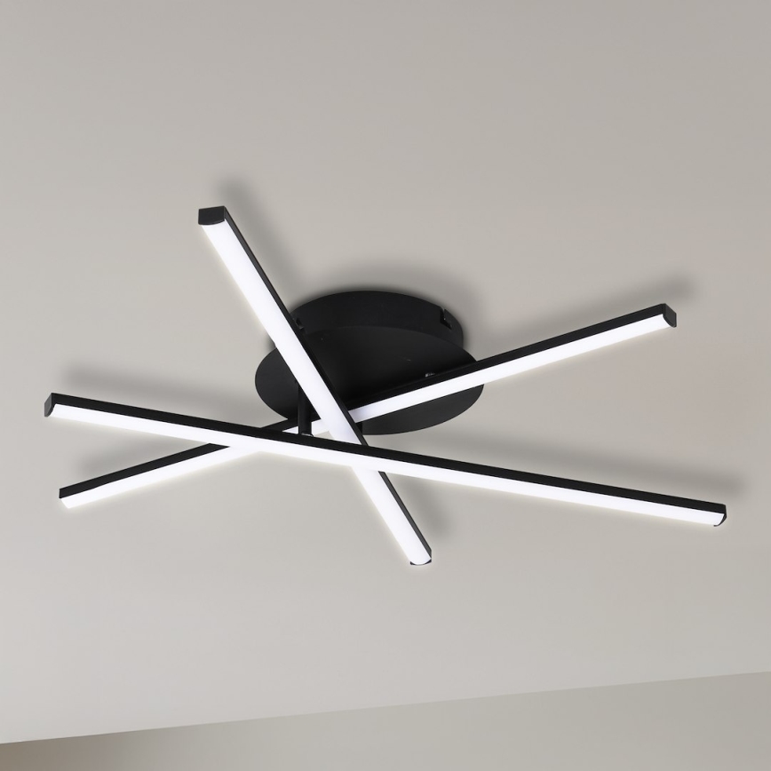 Plafonieră LED STICK/12W/230V negru