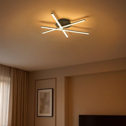 Plafonieră LED STICK/12W/230V negru