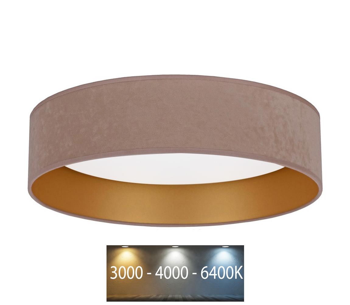 Plafonieră LED VELVET LED/24W/230V 3000/4000/6400K bej/aurie Brilagi
