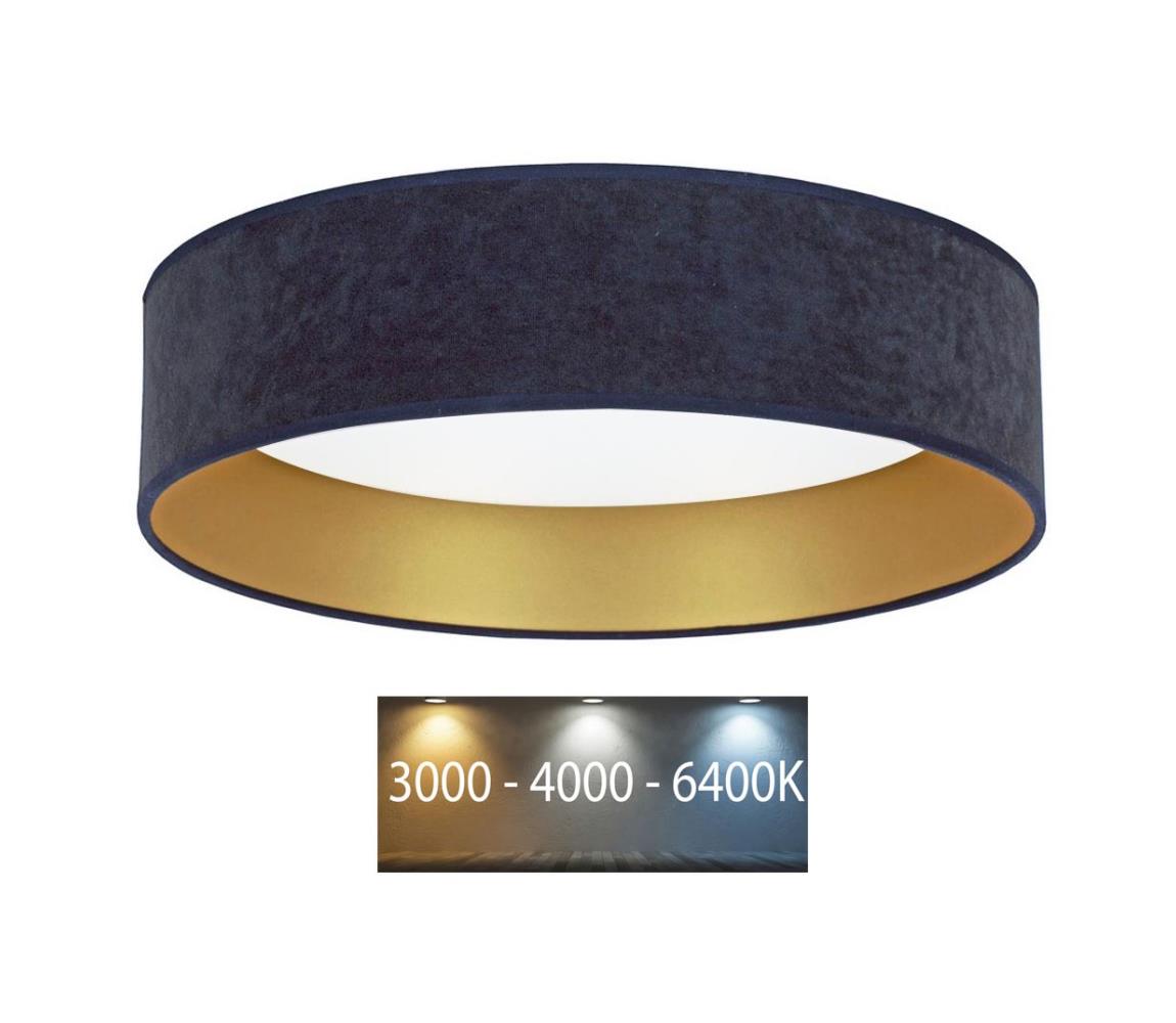 Plafonieră LED VELVET LED/24W/230V 3000/4000/6400K neagră/aurie Brilagi