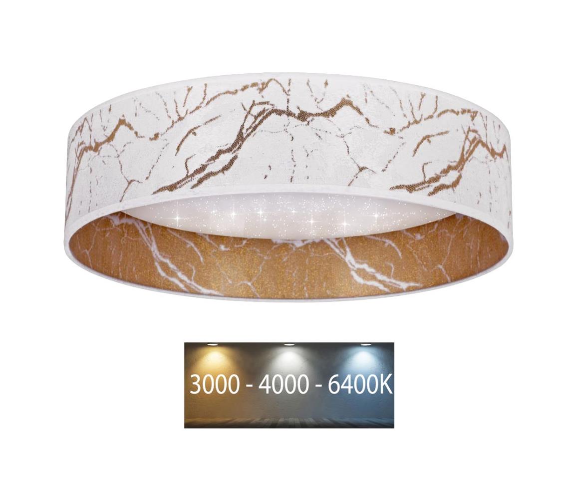 Plafonieră LED VELVET STAR LED/24W/230V d. 40 cm albă/aurie Brilagi