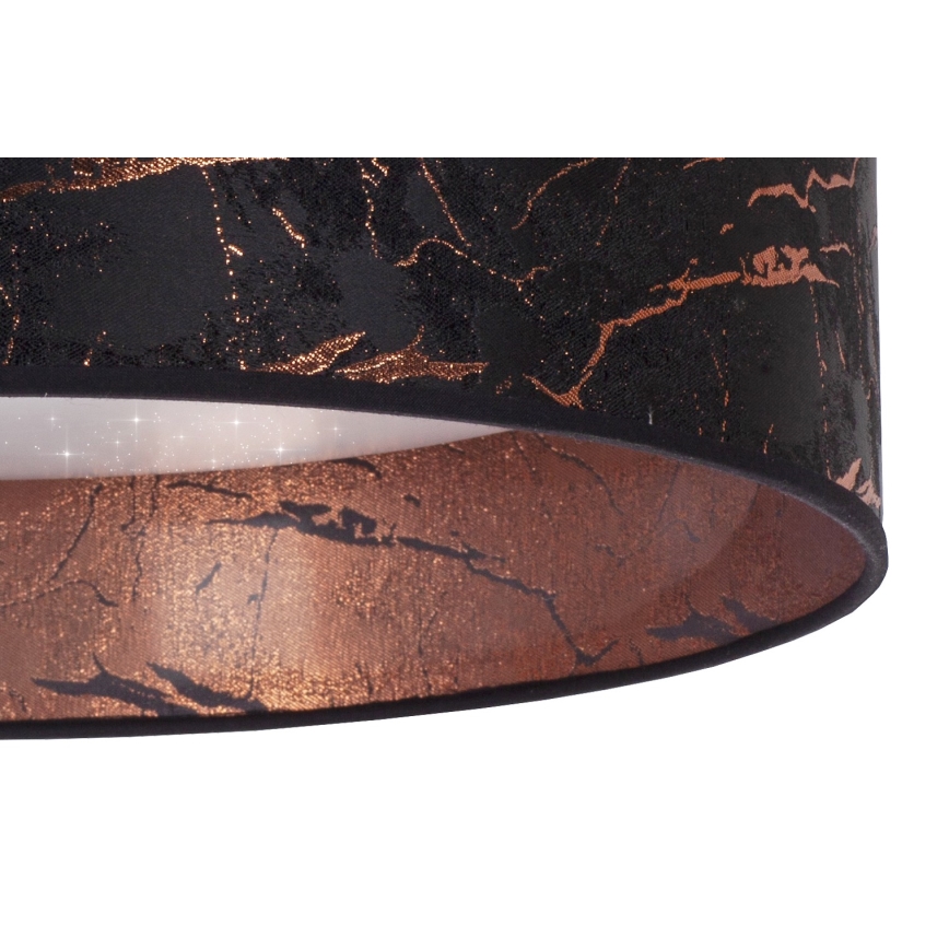 Plafonieră LED VELVET STAR LED/36W/230V d. 55 cm 3000K/4000K/6400K neagră/cupru Brilagi