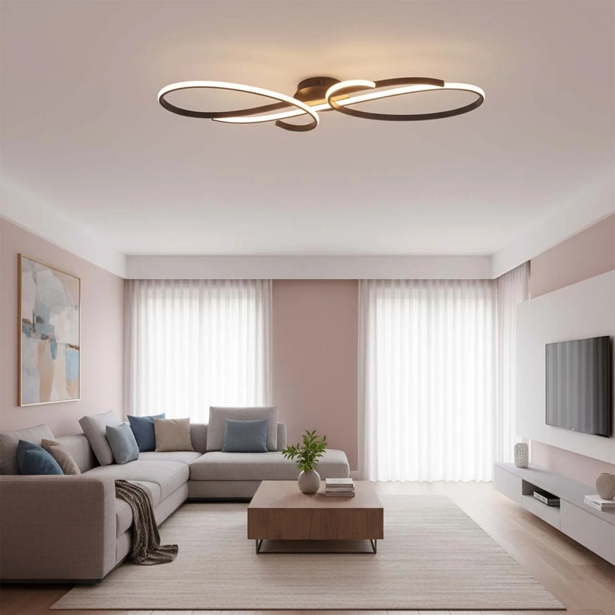 Plafonieră LED VIOLIN LED/40W/230V, neagră