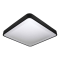 Plafonieră LED WILTON cu senzor de mișcare și de amurg, 24 W / 230 V, 4000 K (alb neutru), 33x33 cm, neagră
