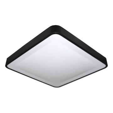Plafonieră LED WILTON cu senzor de mișcare și de amurg, 24 W / 230 V, 4000 K (alb neutru), 33x33 cm, neagră