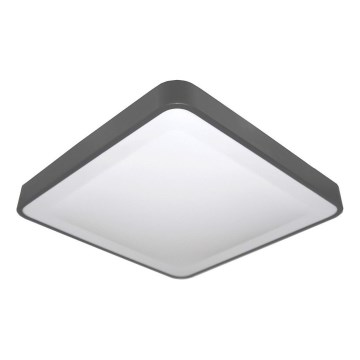 Plafonieră LED WILTON cu senzor de mișcare și senzor crepuscular, 24W, 230V, 4000K, 33 x 33 cm, antracit