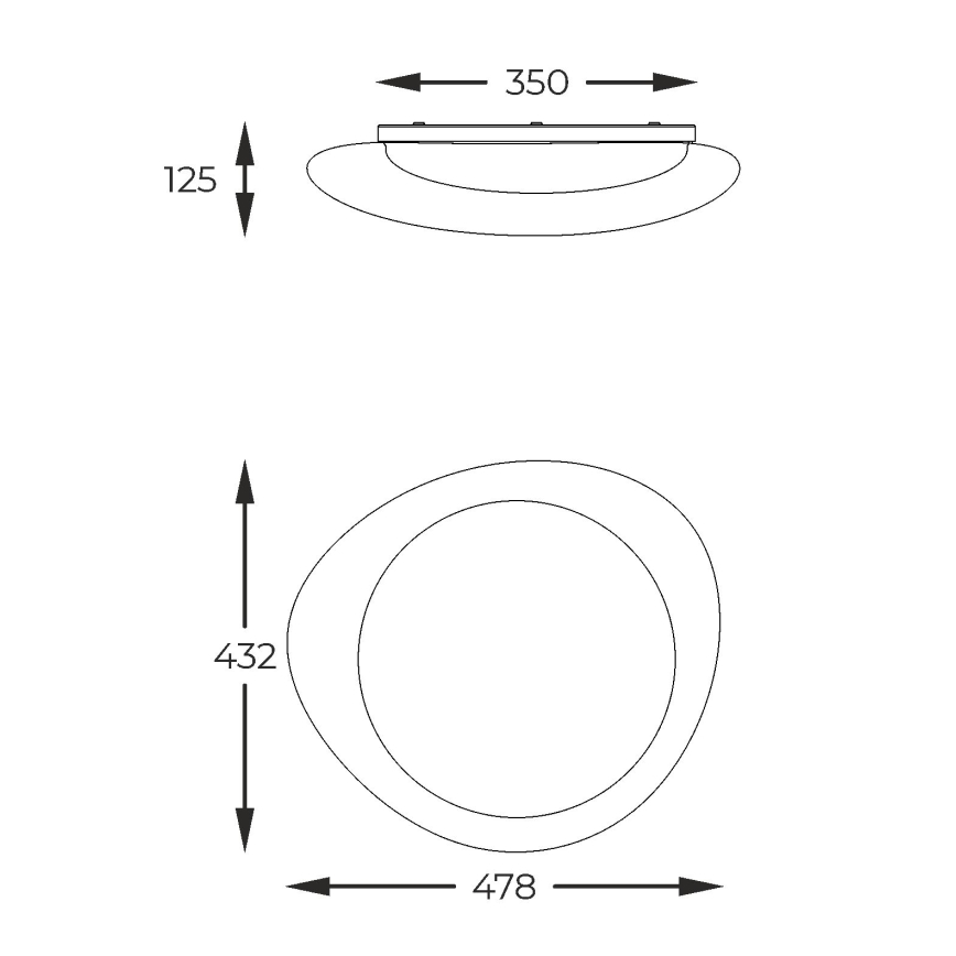 Plafonieră LED Zuma Line LED/24W/230V 3000/4000/5000K alb