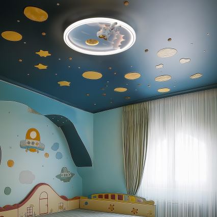 Plafonieră LED dimabilă pentru copii Zuma Line LED/42W/230V 3000/5700K astronaut