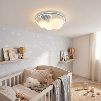 Plafonieră LED dimabilă pentru copii Zuma Line LED/42W/230V 3000/5700K albastru