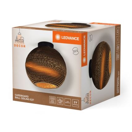 Plafonieră Ledvance DECOR CARDBOARD 1xE27/15W/230V d. 26 cm