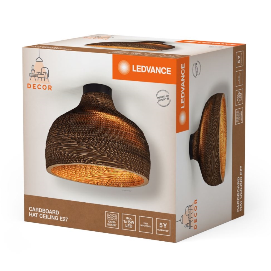 Plafonieră Ledvance DECOR CARDBOARD 1xE27/15W/230V d. 36 cm
