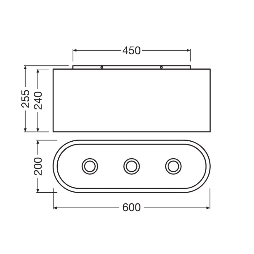 Plafonieră Ledvance DECOR CARDBOARD 3xE27/15W/230V