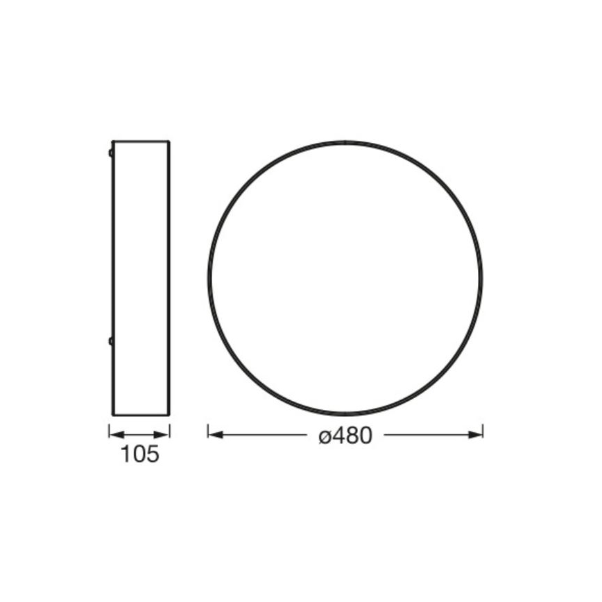 Plafonieră Ledvance ORBIS PARIS 3xE27/25W/230V alb