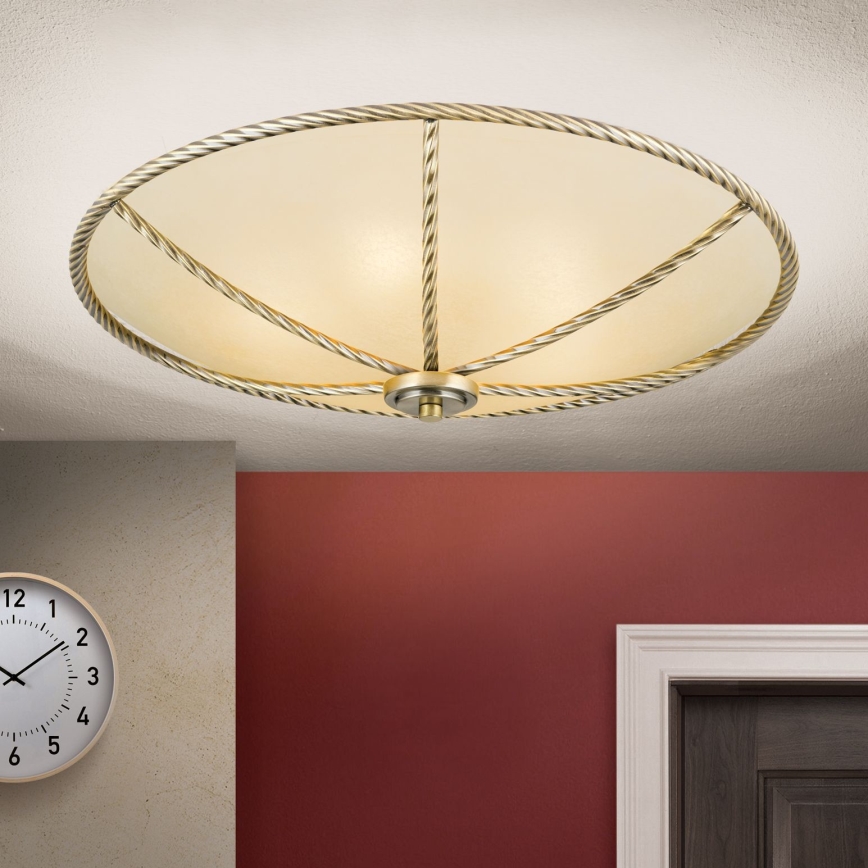 Plafonieră MAURO 5xE27/60W/230V d. 56 cm bronz