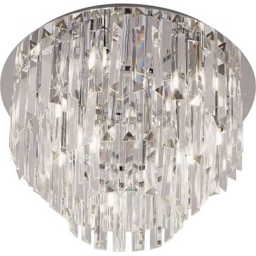 Plafonieră MAXLIGHT C0136 MONACO 9xG9/40W/230V d. 42 cm crom
