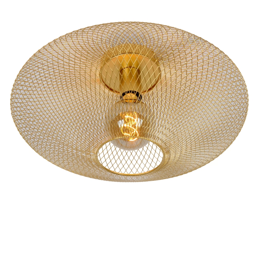 Plafonieră MESH 1xE27/40W/230V alămie Lucide 21123/45/02