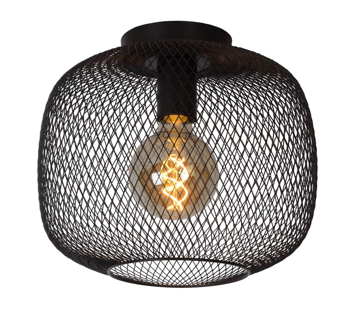 Plafonieră MESH 1xE27/40W/230V neagă Lucide 45185/30/30