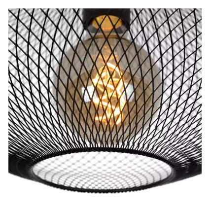 Plafonieră MESH 1xE27/40W/230V neagră Lucide 21123/45/30