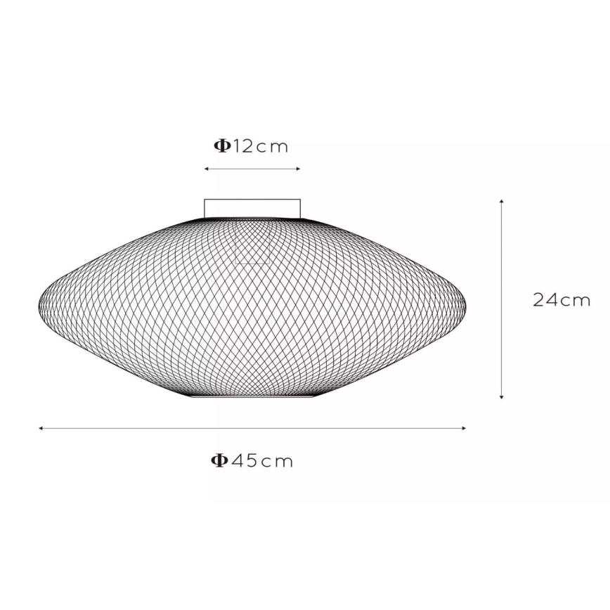 Plafonieră MESH 1xE27/40W/230V neagră Lucide 21123/45/30