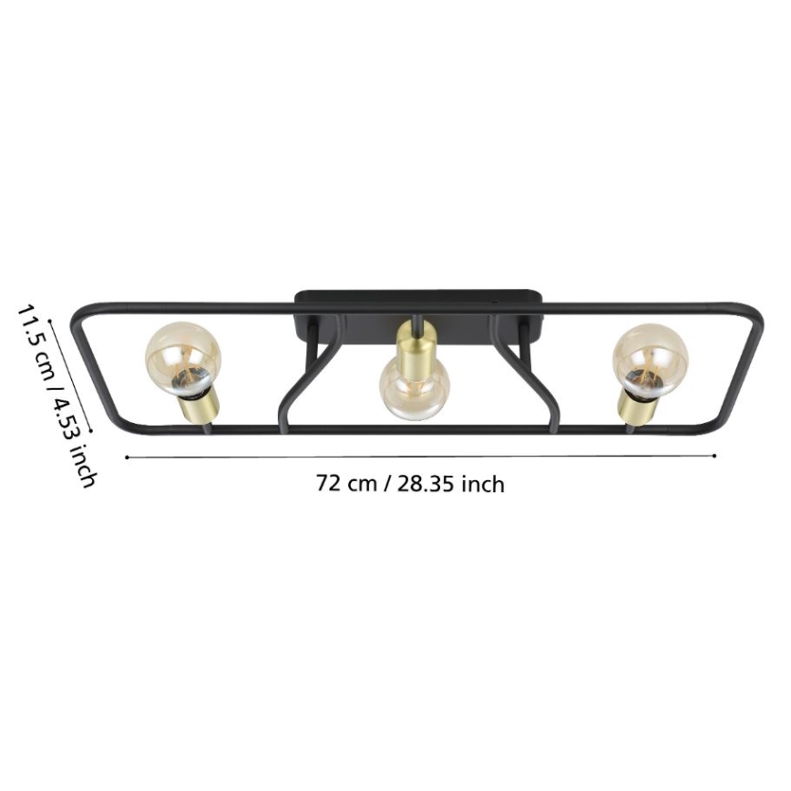 Plafonieră 3xE27/40W/230V Eglo