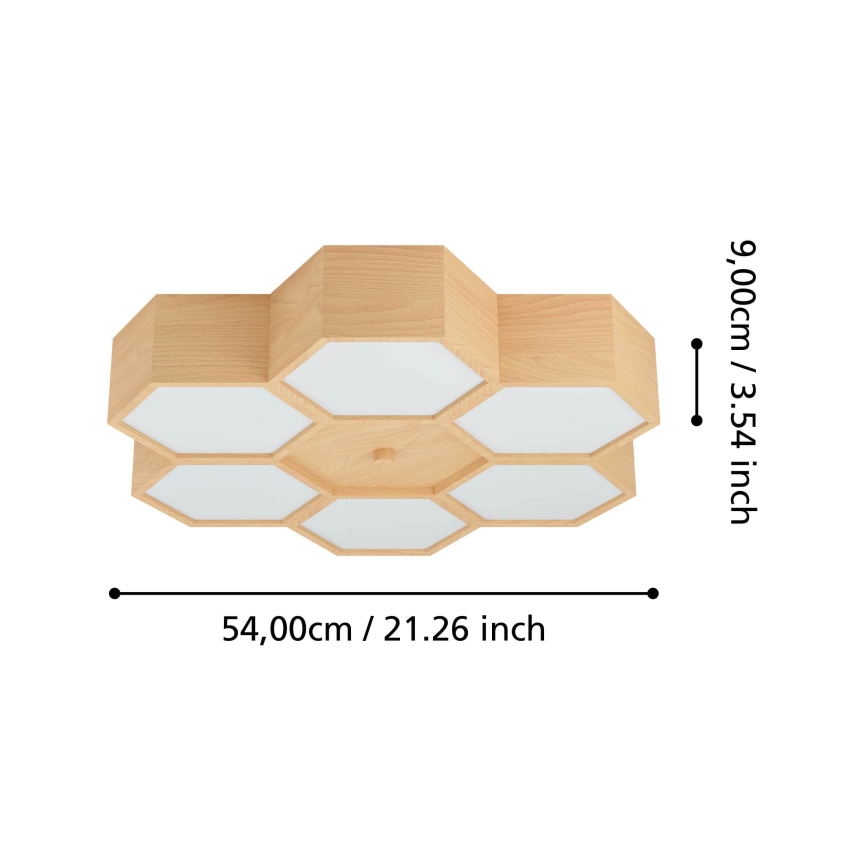 Plafonieră 6xE27/9W/230V Eglo