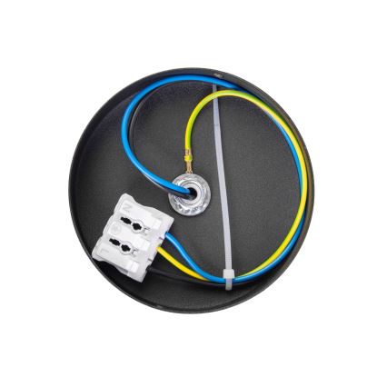 Plafonieră MOONLIGHT 1xE27/15W/230V Ø 16 cm neagră