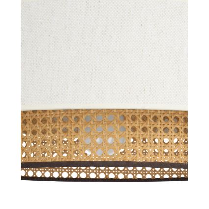 Plafonieră NATIA, 1 x E27, 60 W, 230 V, Ø 45 cm, alb/maro