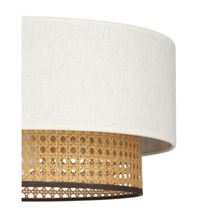 Plafonieră NATIA, 1 x E27, 60 W, 230 V, Ø 45 cm, alb/maro