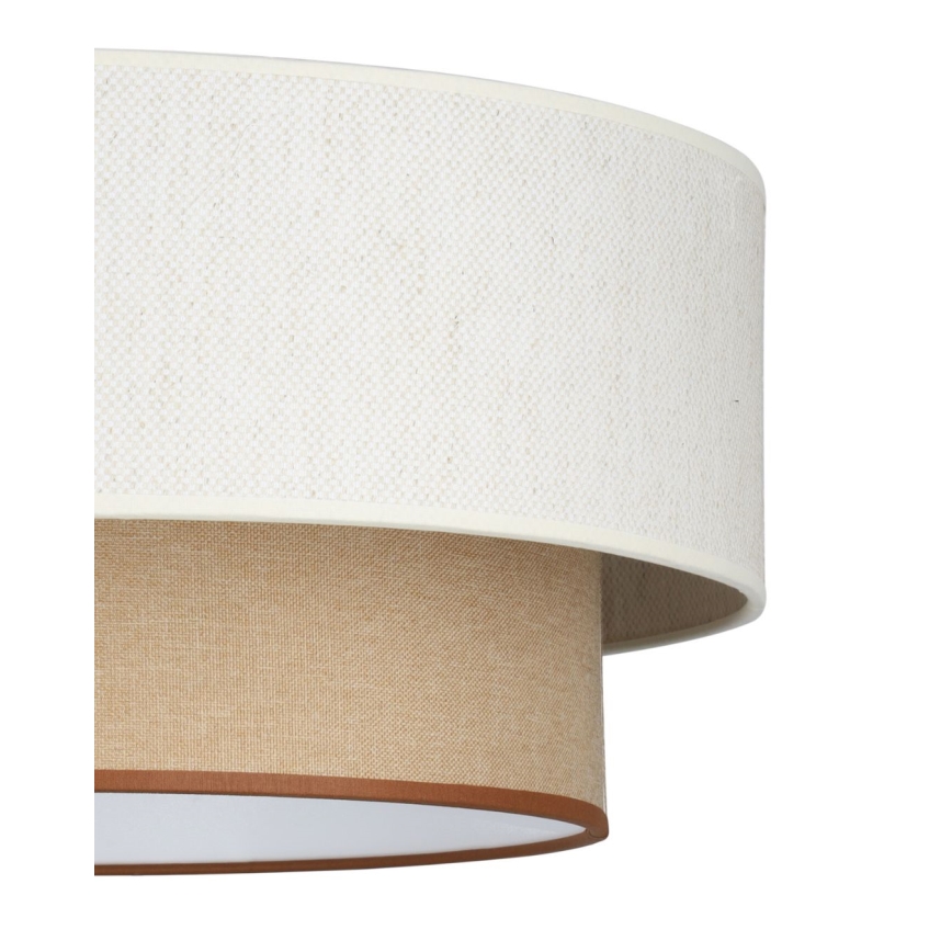 Plafonieră NATIA, 1xE27/60W/230V, Ø 45 cm, alb/maro