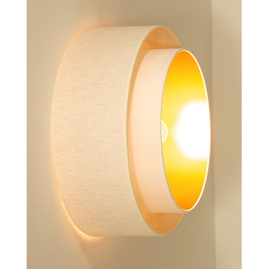 Plafonieră NATIA 1xE27/60W/230V Ø 45 cm albă