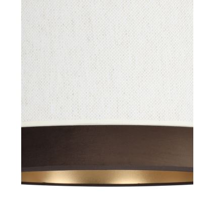 Plafonieră NATIA, 1xE27/60W/230V, Ø45 cm, alb/maro