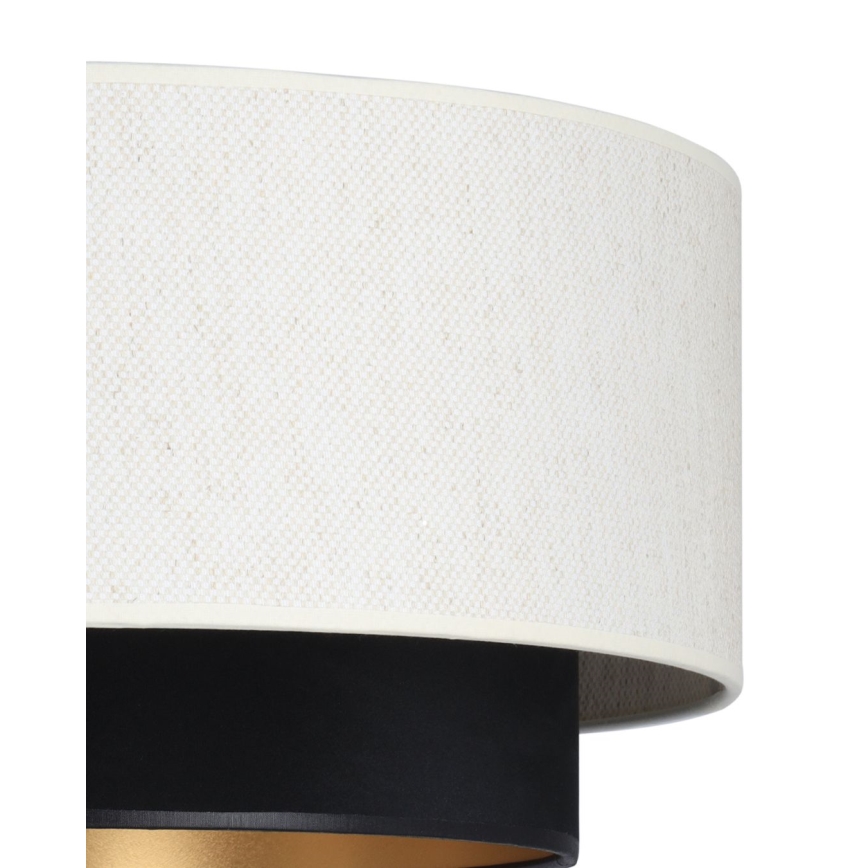 Plafonieră NATIA Ø 45 cm, 1xE27, 60W, 230V, alb/negru