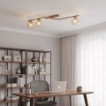 Plafonieră NATON 3xE14/10W/230V bej/fumuriu bej