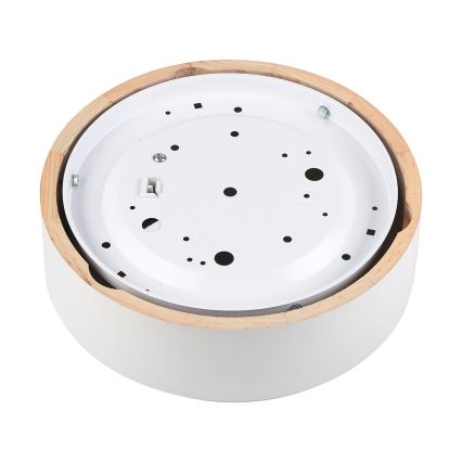 Plafonieră NATURAL 1xE27/15W/230V Ø 27,5 cm pin/alb