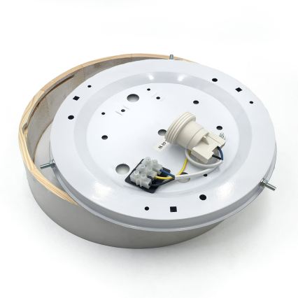 Plafonieră NATURAL 1xE27/15W/230V Ø 27,5 cm pin/alb