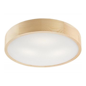 Plafonieră NATURAL, 3xE27/60W/230V, Ø 47,5 cm, din pin