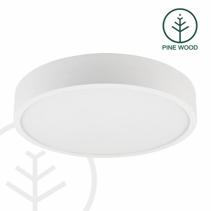 Plafonieră NATURAL, 5 x E27/15W/230V, Ø 47,5 cm, pin/alb