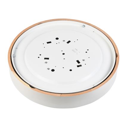Plafonieră NATURAL, 5 x E27/15W/230V, Ø 47,5 cm, pin/alb