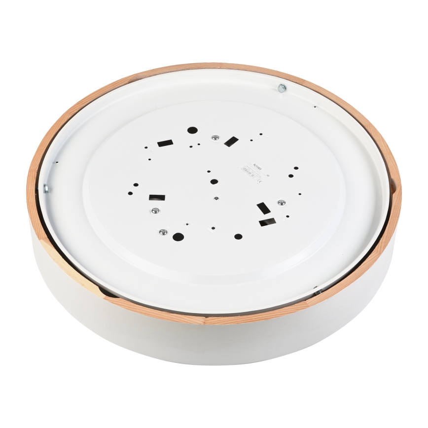 Plafonieră NATURAL, 5 x E27/15W/230V, Ø 47,5 cm, pin/alb