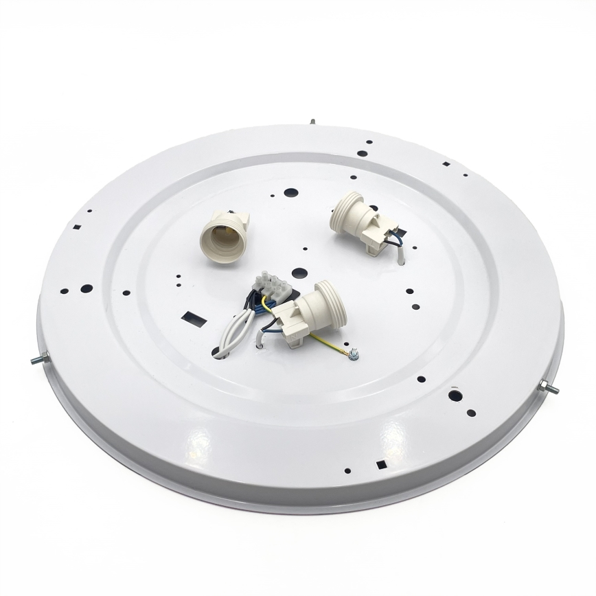 Plafonieră NATURAL, 5 x E27/15W/230V, Ø 47,5 cm, pin/alb