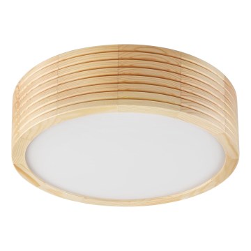 Plafonieră NATURAL MODERN 1xE27/15W/230V Ø 27,5 cm, din pin